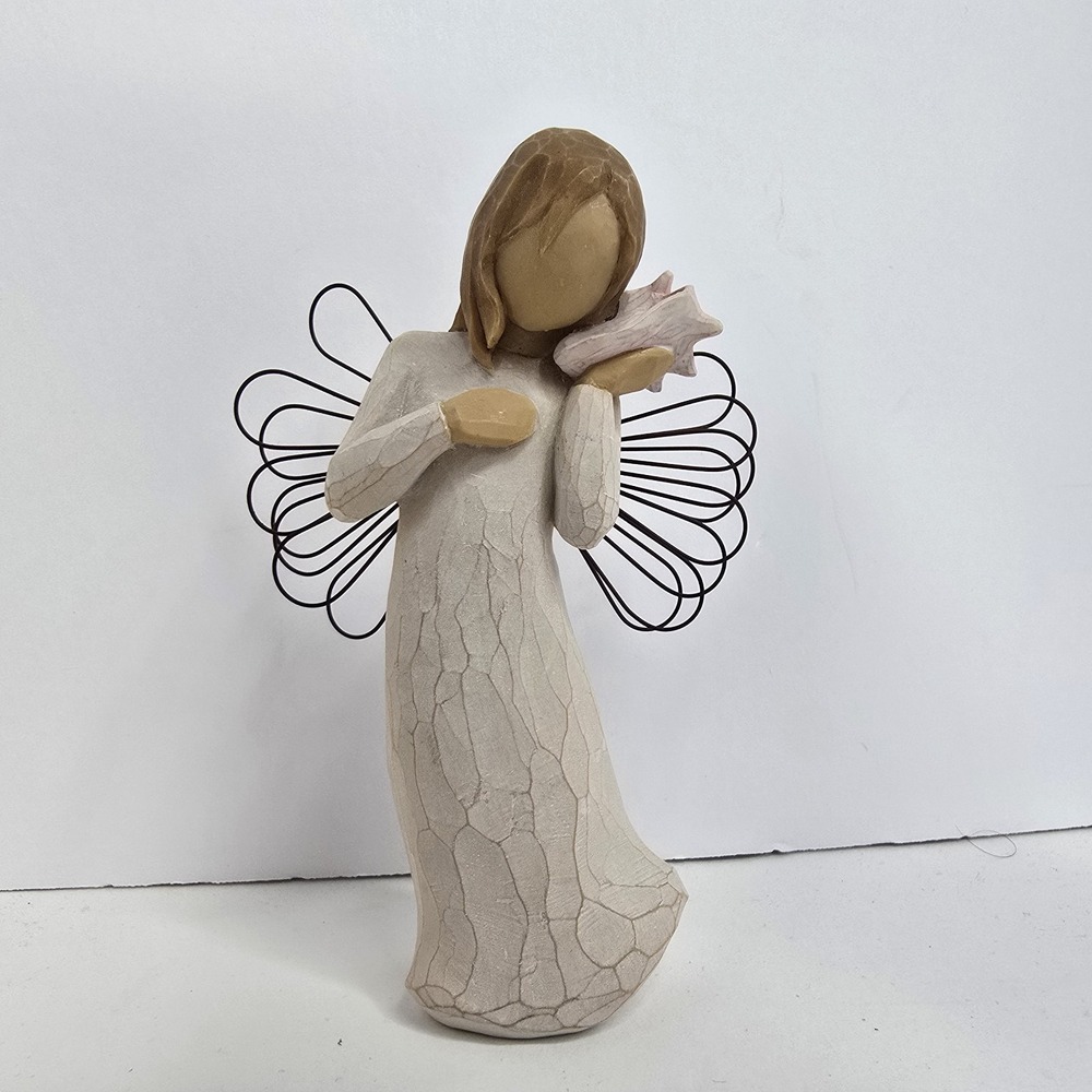 Vintage 2004 Willow Tree Figurine "thinking Of You" Girl With Conch Shell 5"‎